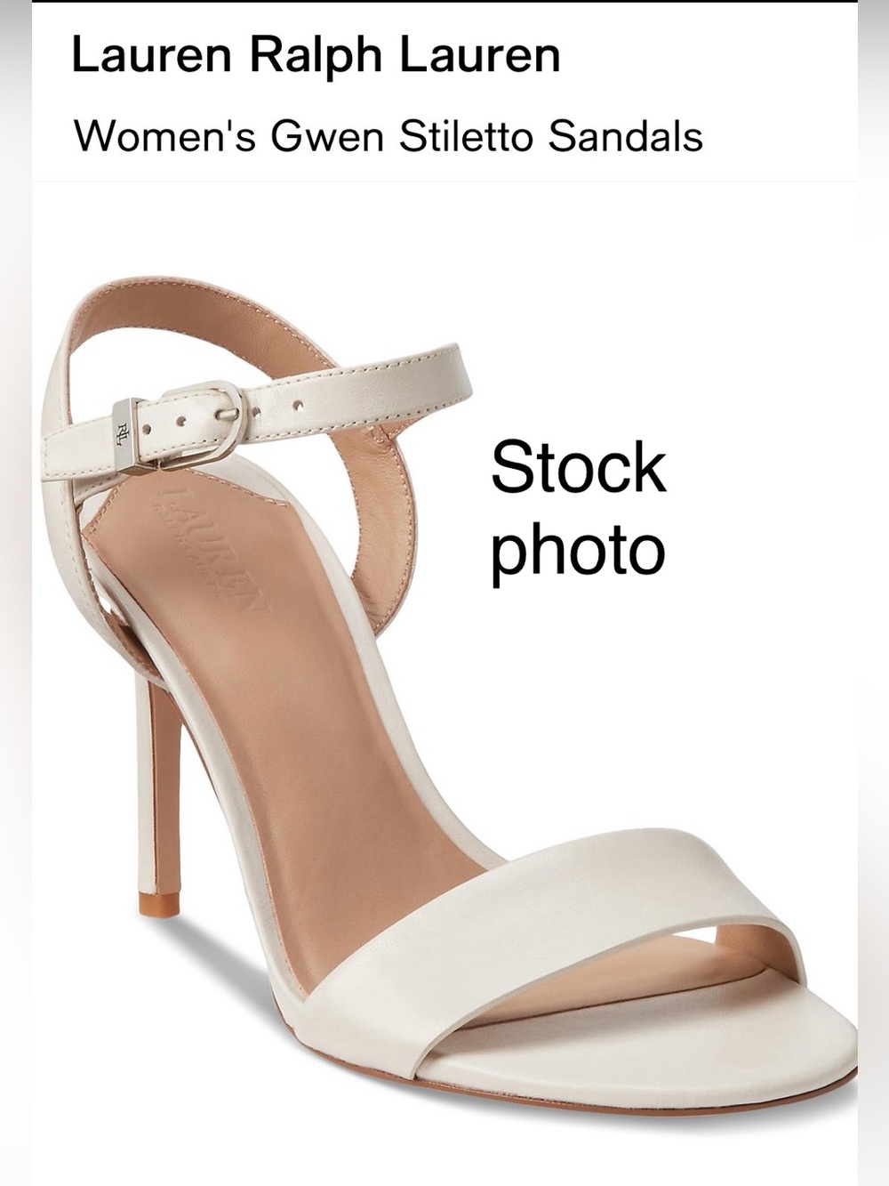 Ralph Lauren Women's White Ankle-Strap Sandals